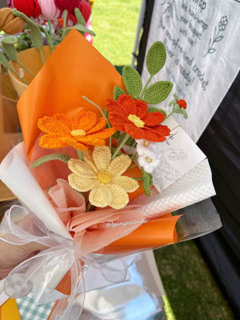 Yellow/Orange Style Bouquet (No.2) with galsang