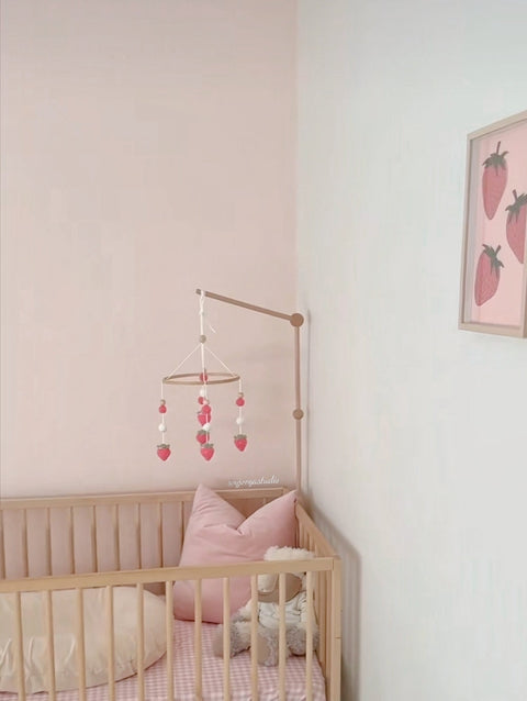 Free Pattern-Strawberry Baby Mobile